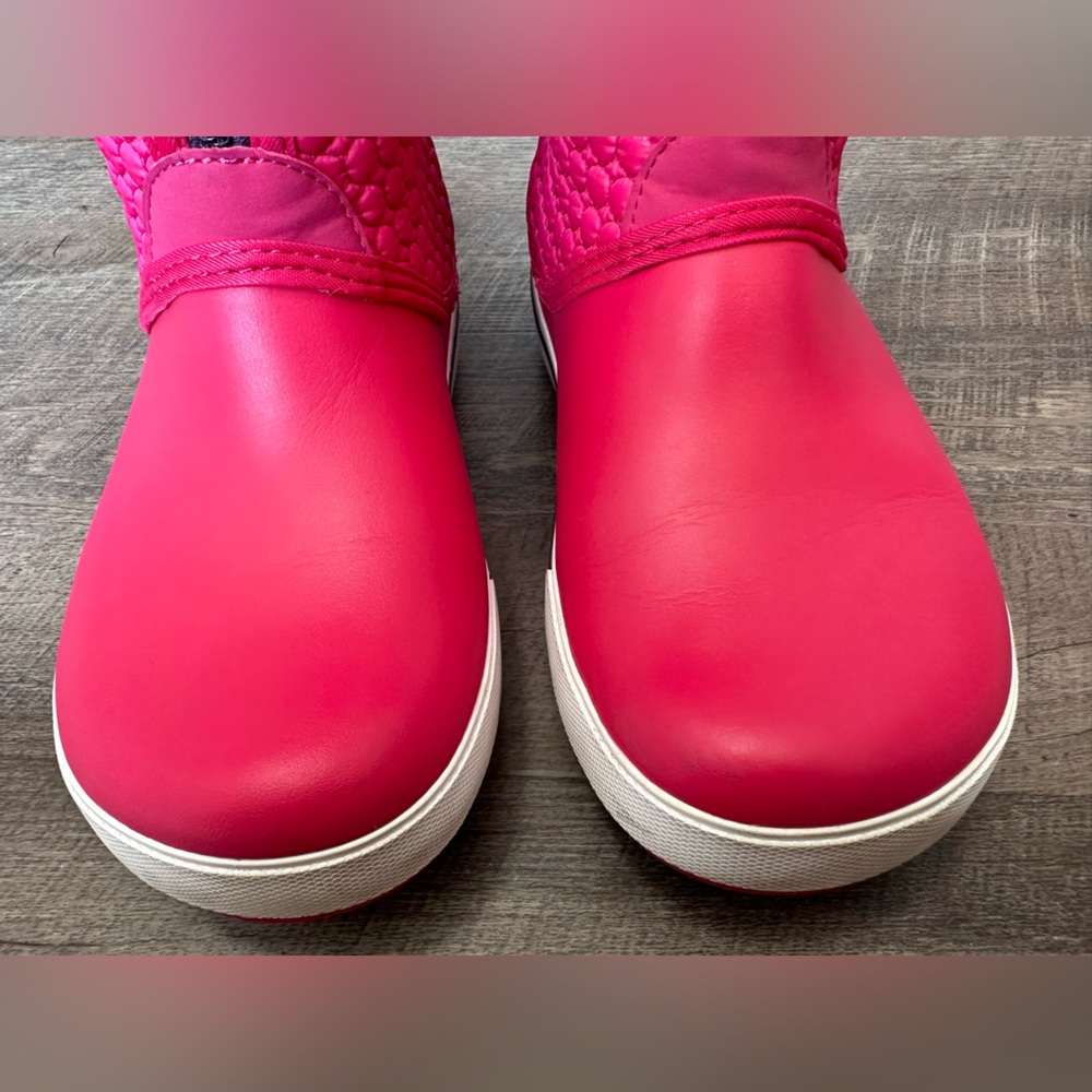 CROCS Crocband Winter High Boot w/ Zipper - Raspberry Mulberry Pink Size 8 - Picture 14 of 17